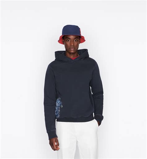 dior and kenny scharf hooded sweatshirt|DIOR.